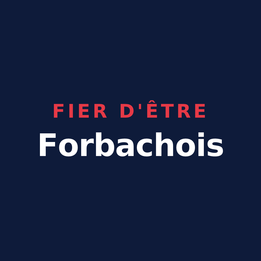 T-shirt « Fier d'être Forbachois » — design pour Forbach