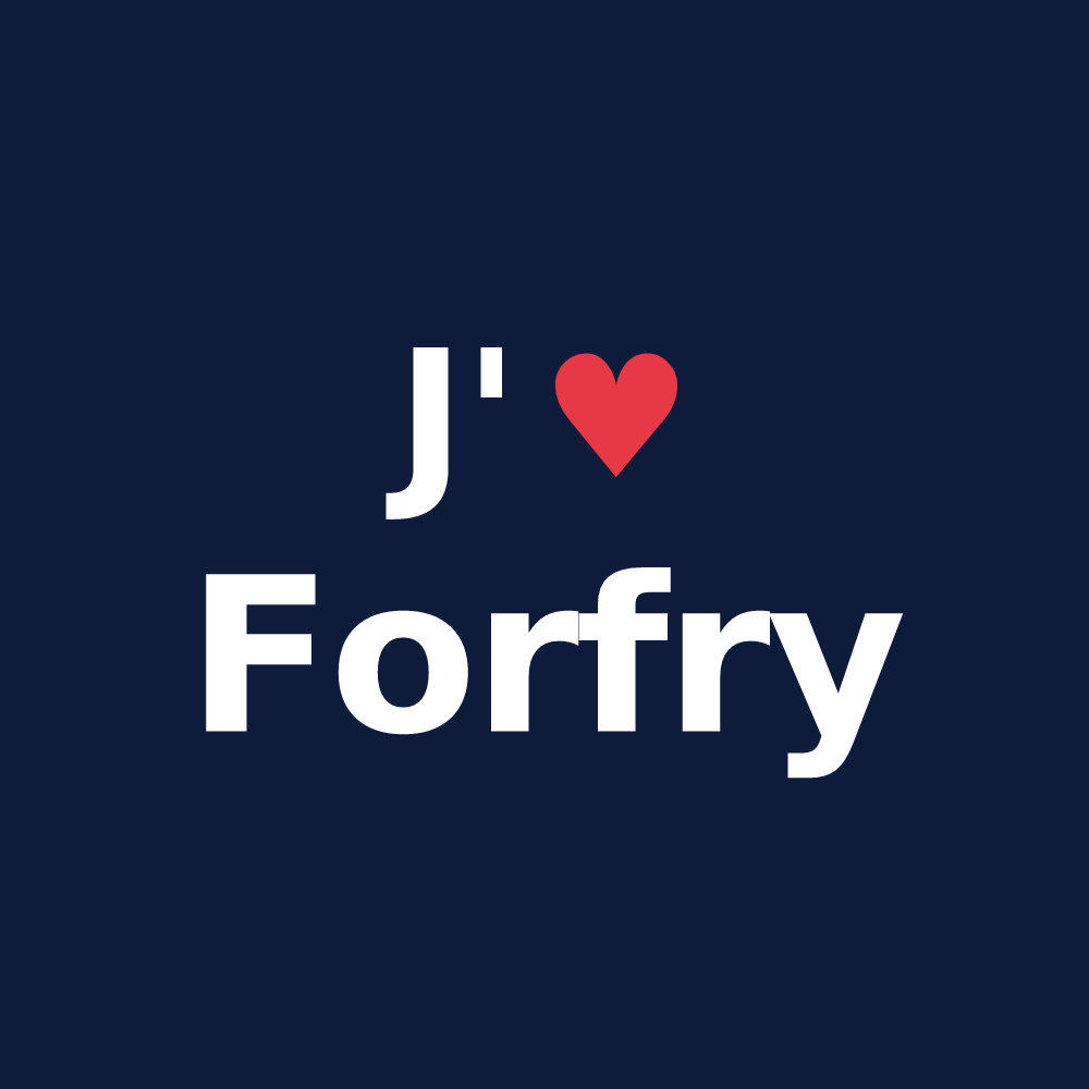 T-shirt personnalisé Forfry — design J'aime Forfry