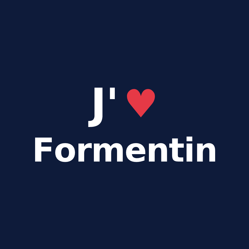 T-shirt personnalisé Formentin — design J'aime Formentin