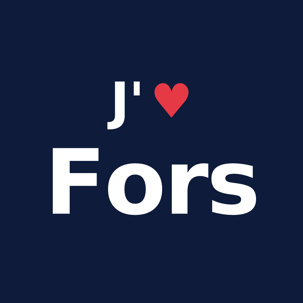 T-shirt personnalisé Fors — design J'aime Fors