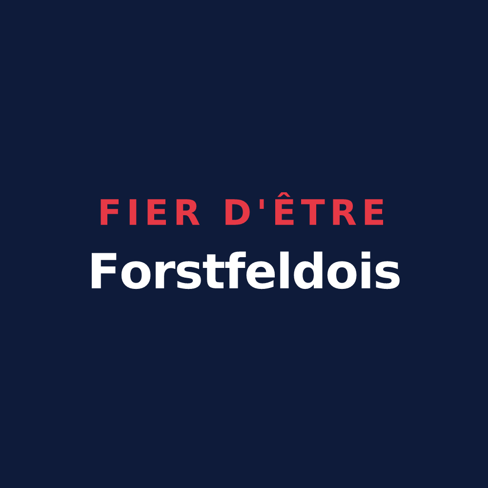 T-shirt « Fier d'être Forstfeldois » — design pour Forstfeld