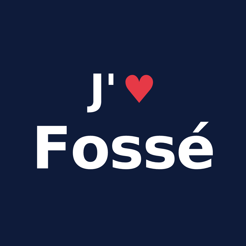T-shirt personnalisé Fossé — design J'aime Fossé