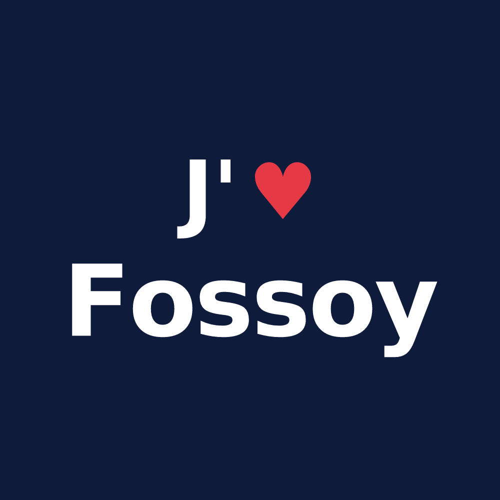 T-shirt personnalisé Fossoy — design J'aime Fossoy