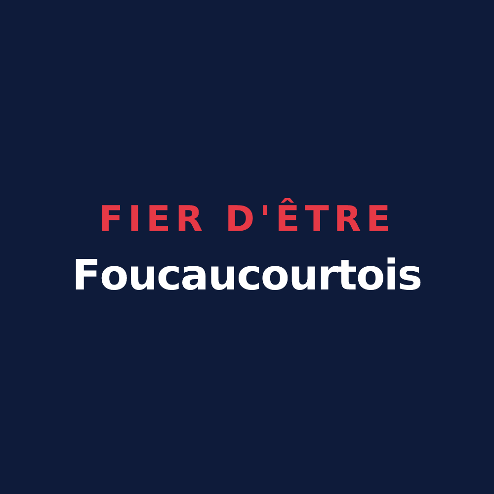 T-shirt « Fier d'être Foucaucourtois » — design pour Foucaucourt-Hors-Nesle