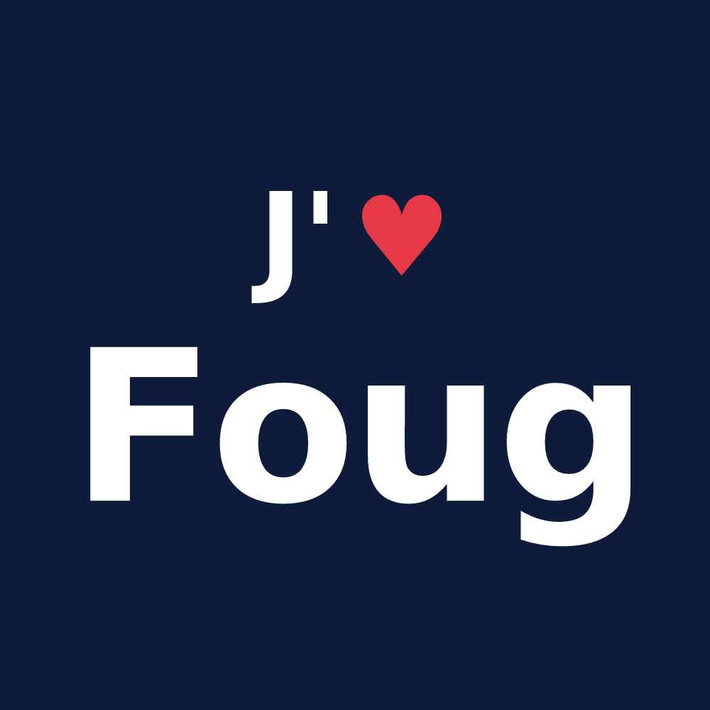 T-shirt personnalisé Foug — design J'aime Foug