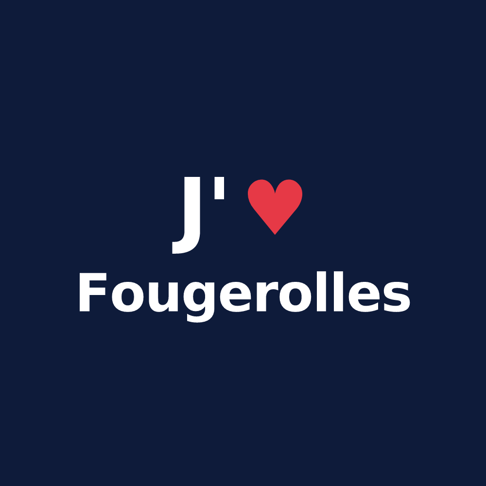 T-shirt personnalisé Fougerolles — design J'aime Fougerolles