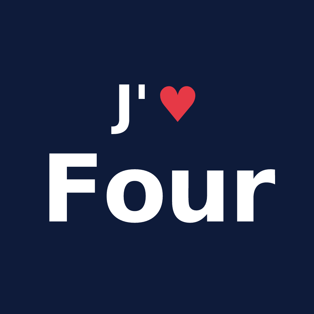 T-shirt personnalisé Four — design J'aime Four