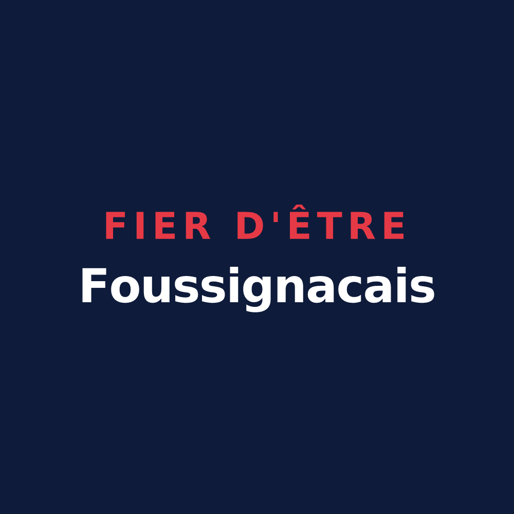 T-shirt « Fier d'être Foussignacais » — design pour Foussignac