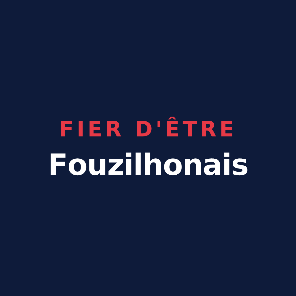 T-shirt « Fier d'être Fouzilhonais » — design pour Fouzilhon
