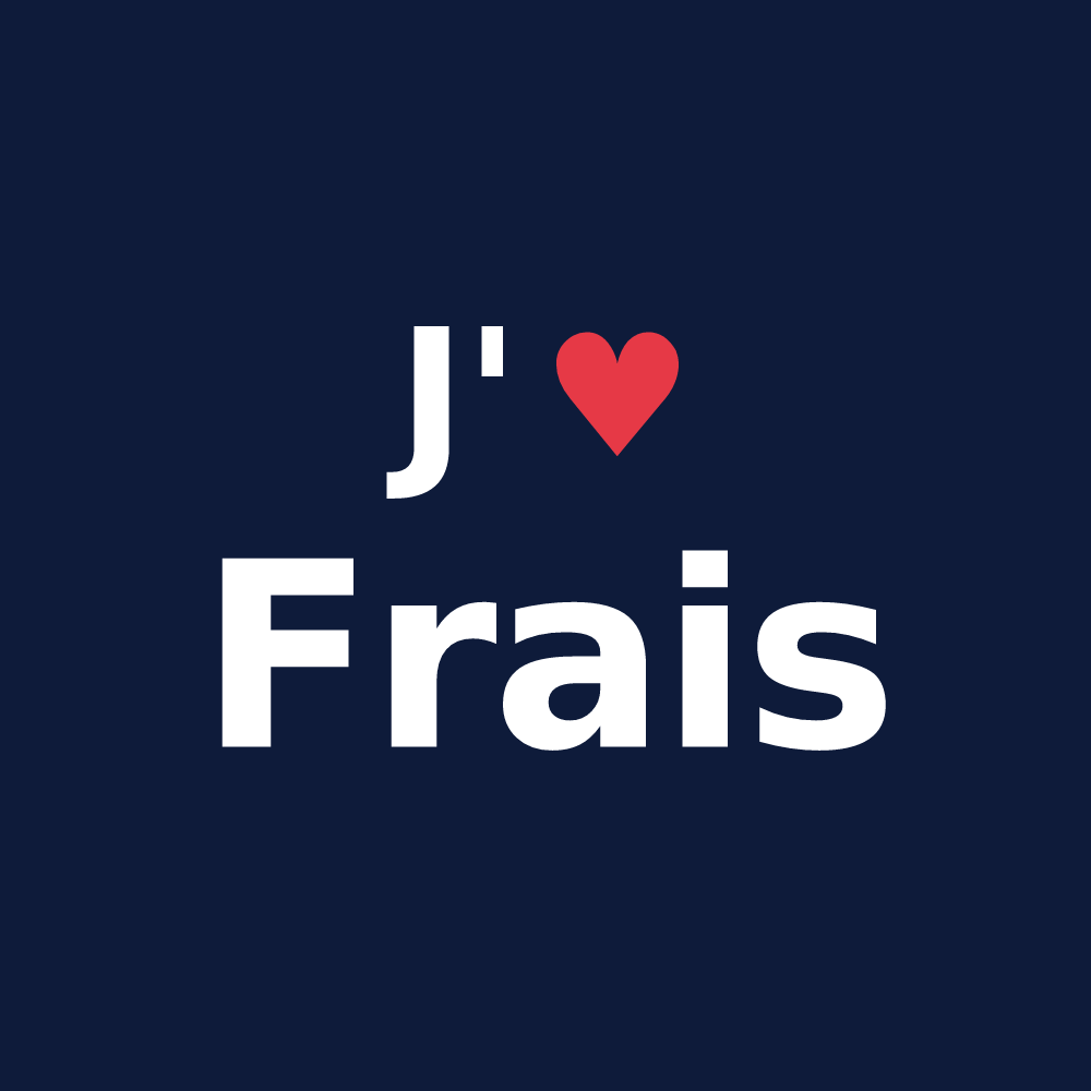 T-shirt personnalisé Frais — design J'aime Frais