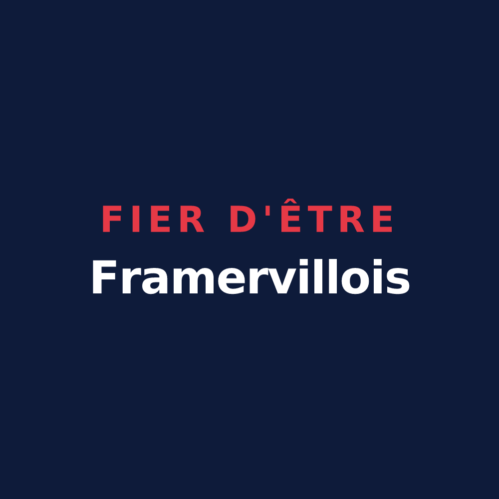 T-shirt « Fier d'être Framervillois » — design pour Framerville-Rainecourt