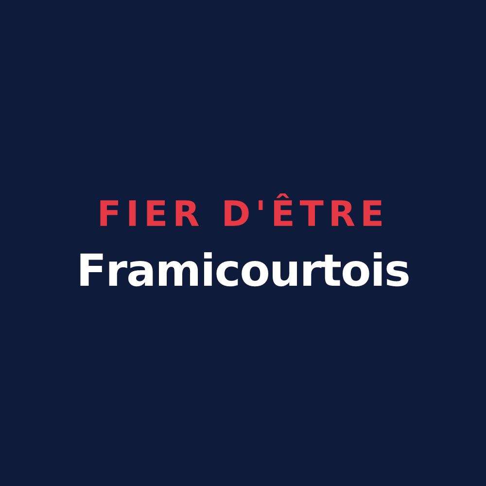 T-shirt « Fier d'être Framicourtois » — design pour Framicourt
