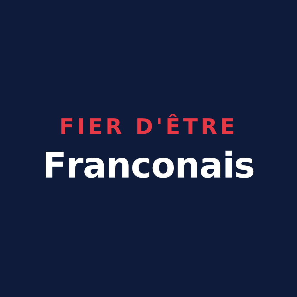 T-shirt « Fier d'être Franconais » — design pour Francon