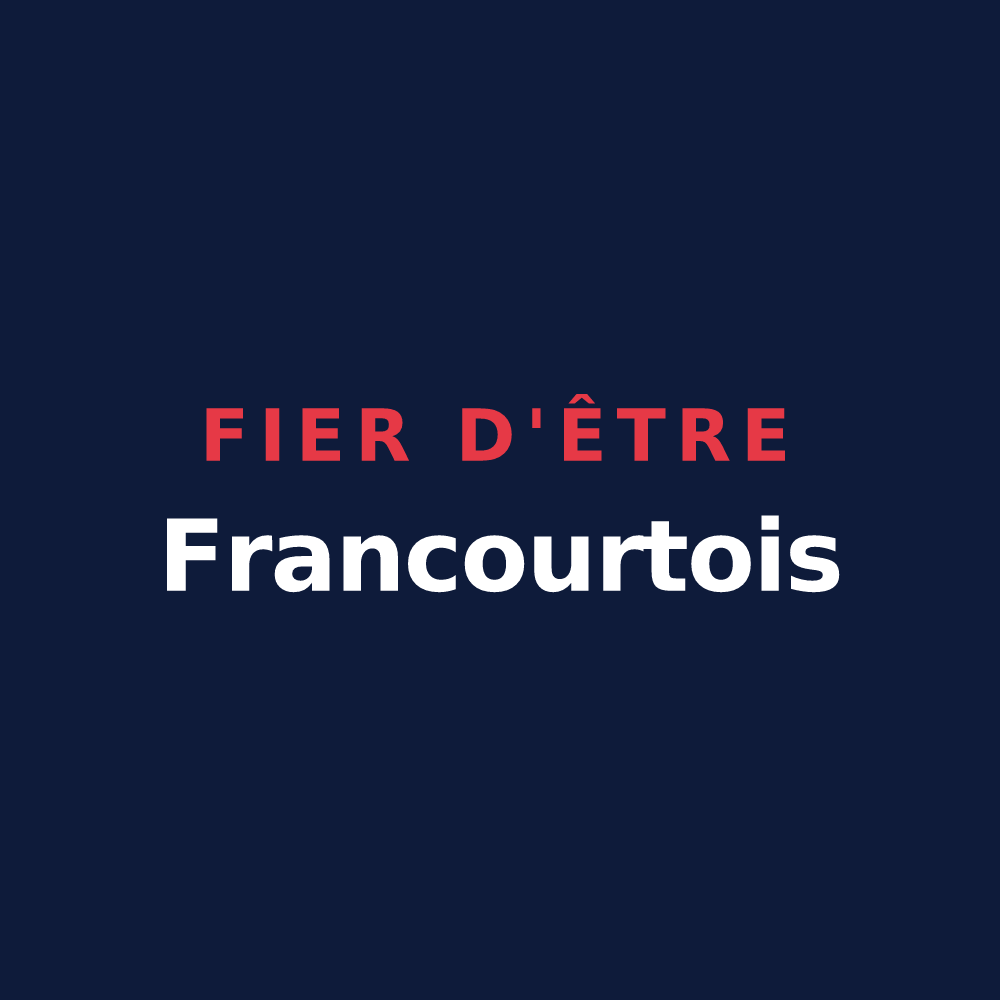 T-shirt « Fier d'être Francourtois » — design pour Francourt