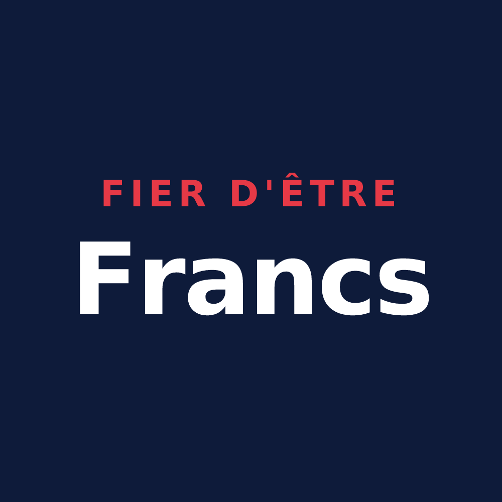 T-shirt « Fier d'être Francs » — design pour Francs