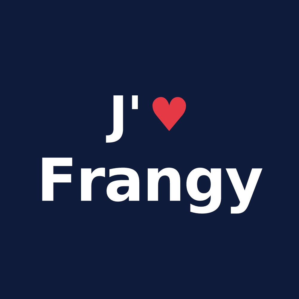T-shirt personnalisé Frangy — design J'aime Frangy
