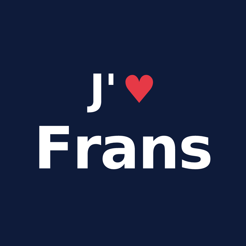T-shirt personnalisé Frans — design J'aime Frans