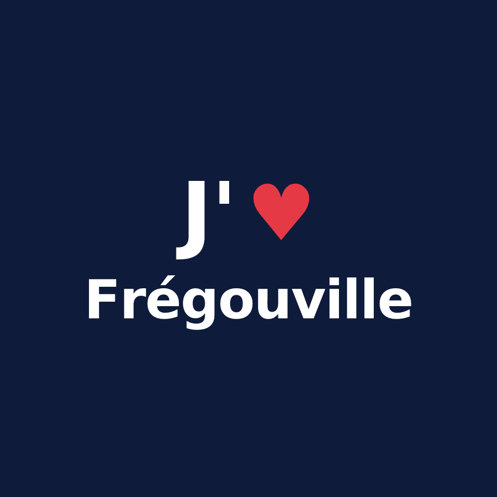 T-shirt personnalisé Frégouville — design J'aime Frégouville