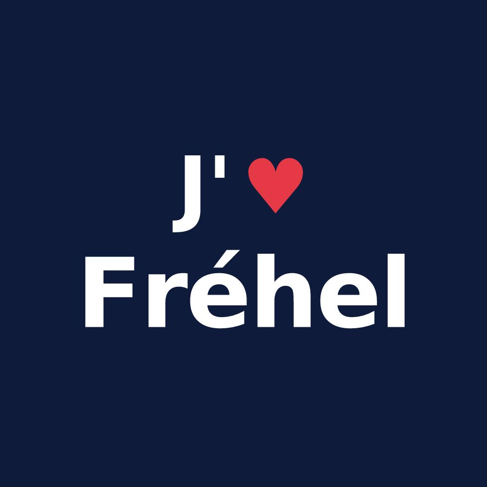 T-shirt personnalisé Fréhel — design J'aime Fréhel