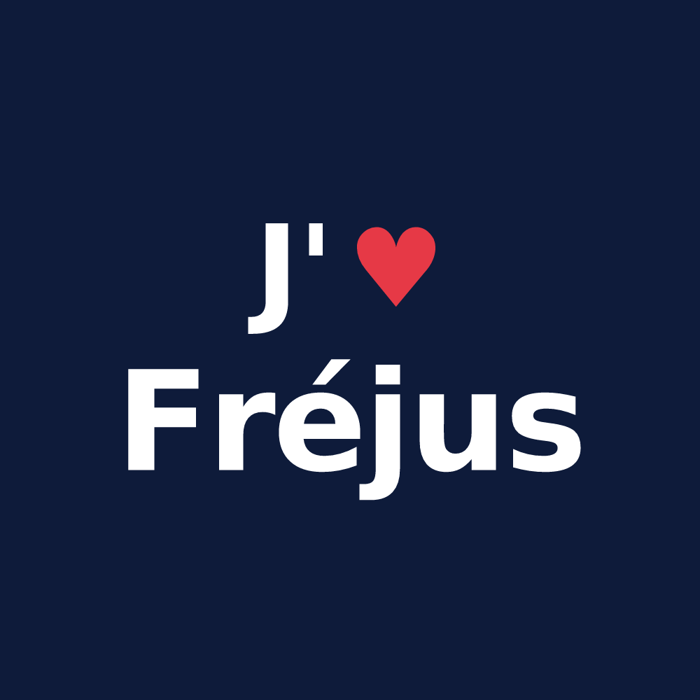 T-shirt personnalisé Fréjus — design J'aime Fréjus