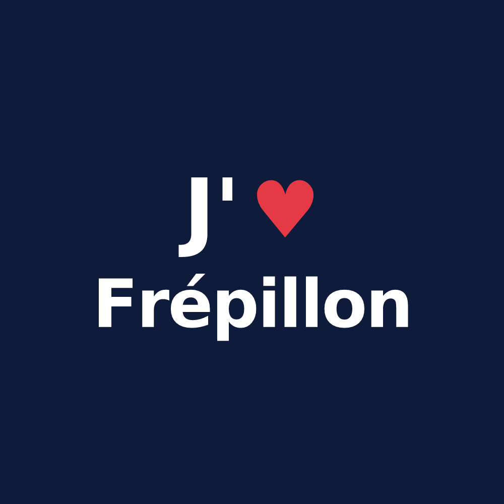 T-shirt personnalisé Frépillon — design J'aime Frépillon