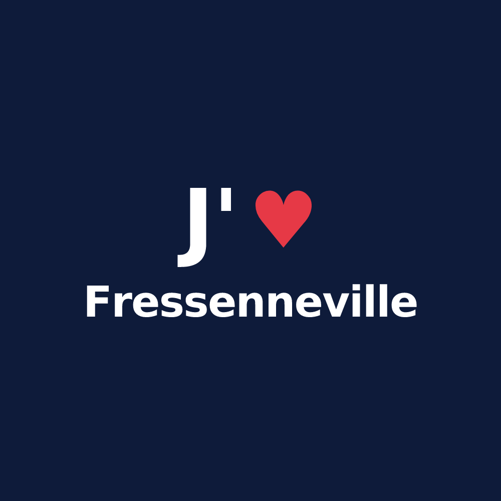 T-shirt personnalisé Fressenneville — design J'aime Fressenneville
