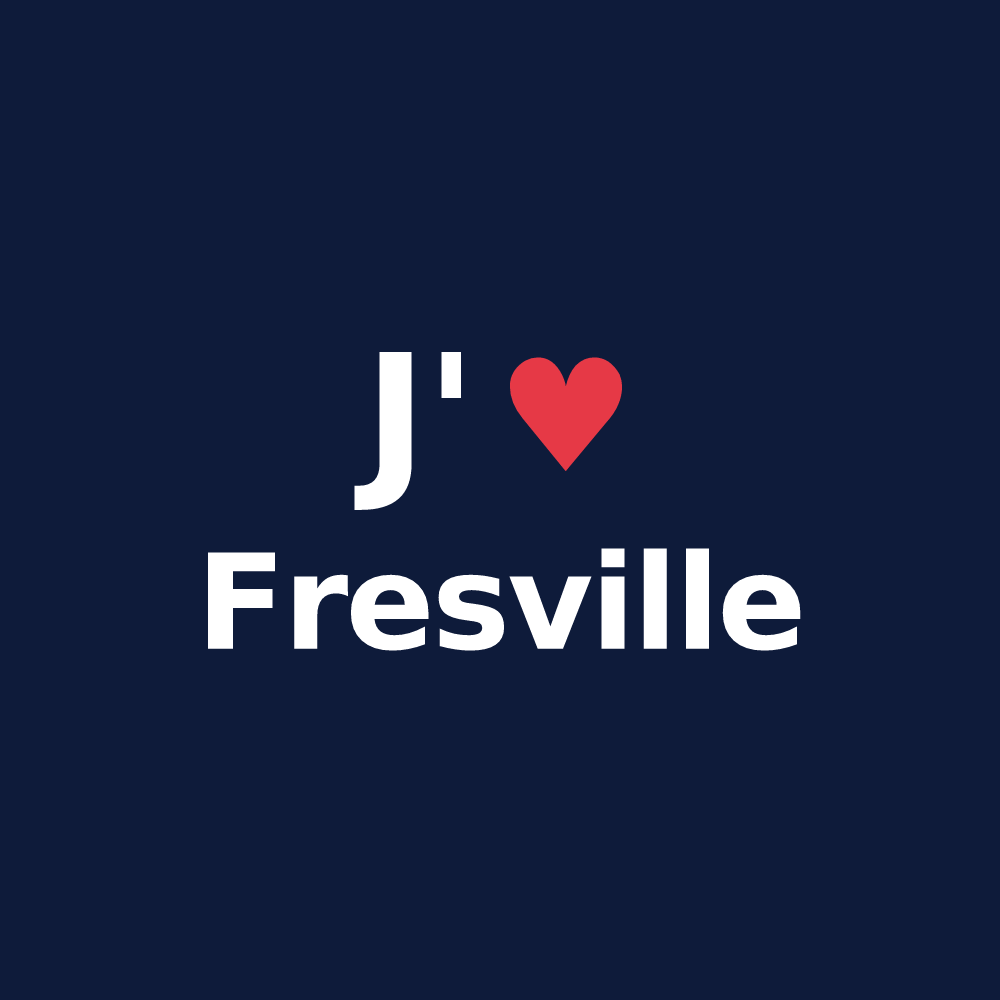 T-shirt personnalisé Fresville — design J'aime Fresville