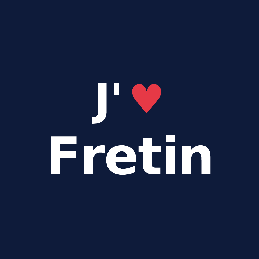 T-shirt personnalisé Fretin — design J'aime Fretin