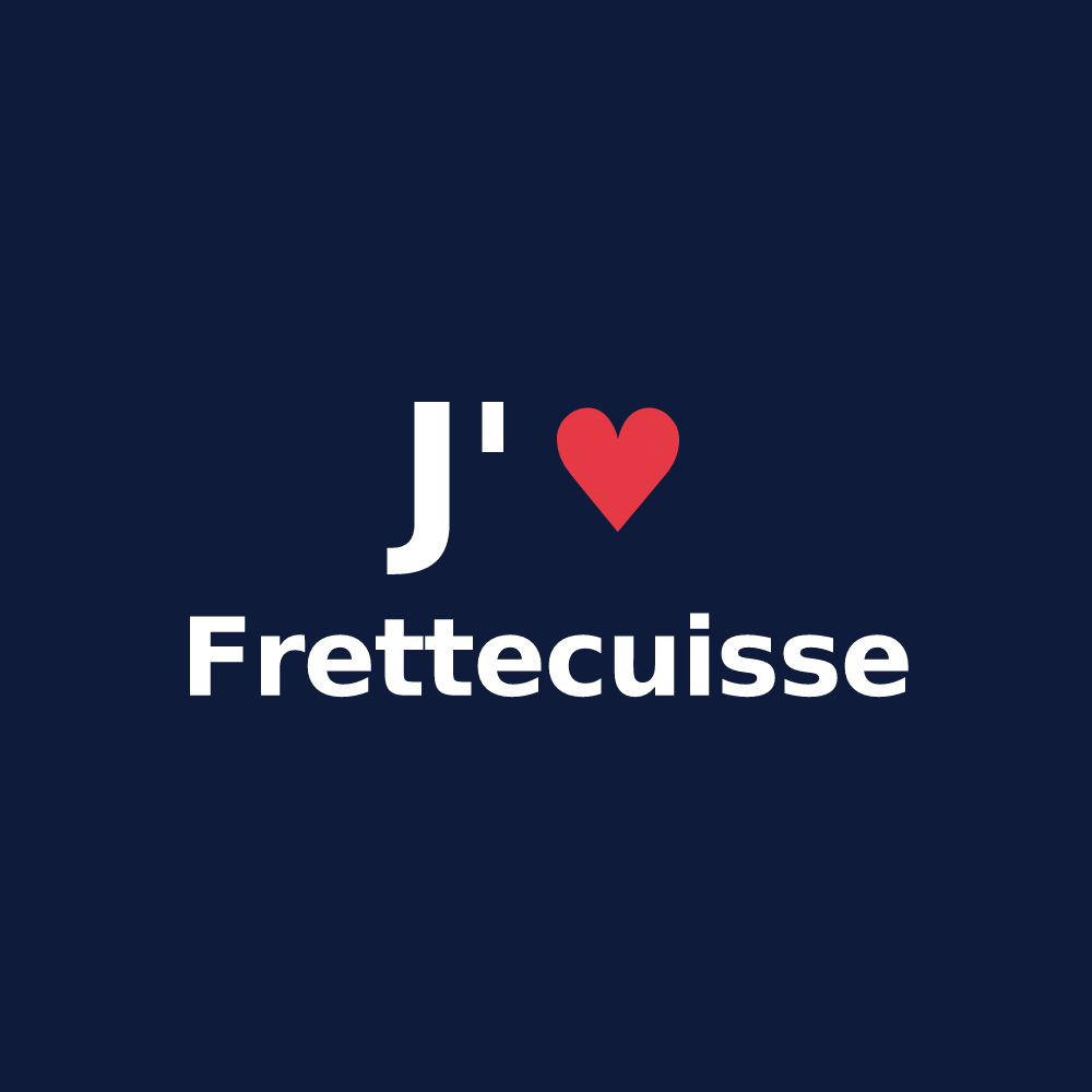 T-shirt personnalisé Frettecuisse — design J'aime Frettecuisse