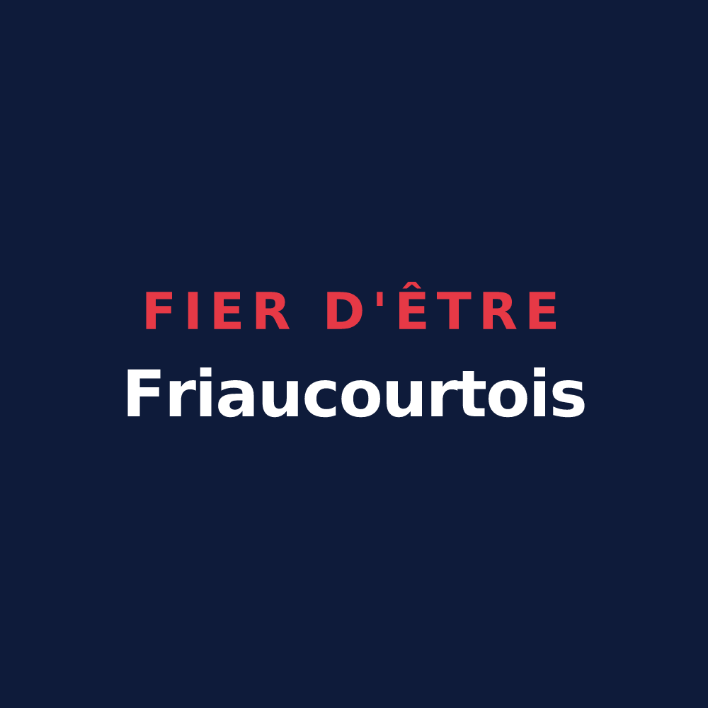 T-shirt « Fier d'être Friaucourtois » — design pour Friaucourt