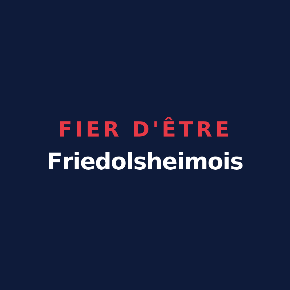 T-shirt « Fier d'être Friedolsheimois » — design pour Friedolsheim