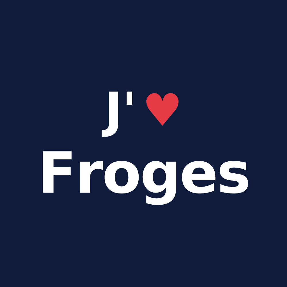 T-shirt personnalisé Froges — design J'aime Froges