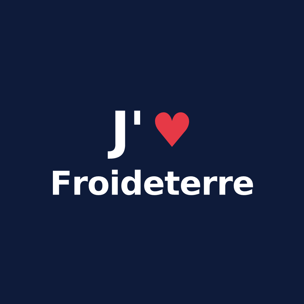 T-shirt personnalisé Froideterre — design J'aime Froideterre