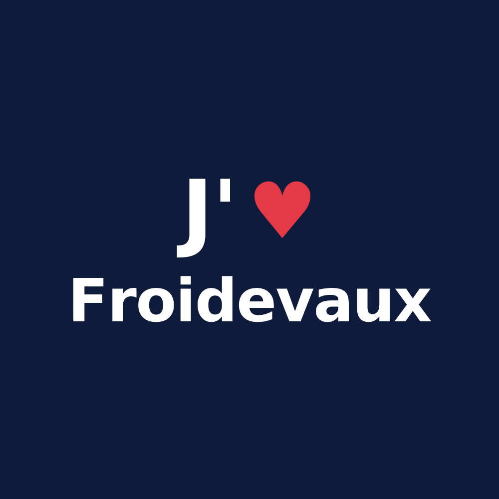 T-shirt personnalisé Froidevaux — design J'aime Froidevaux