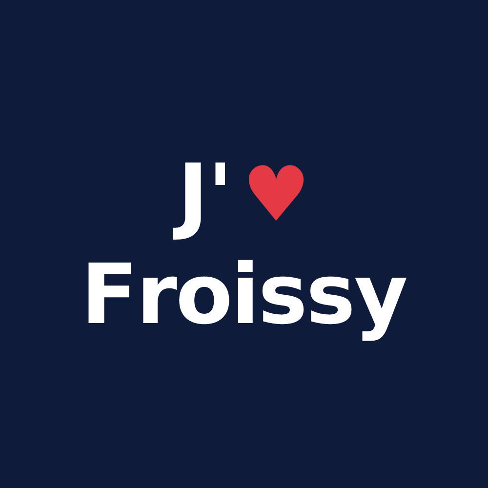 T-shirt personnalisé Froissy — design J'aime Froissy