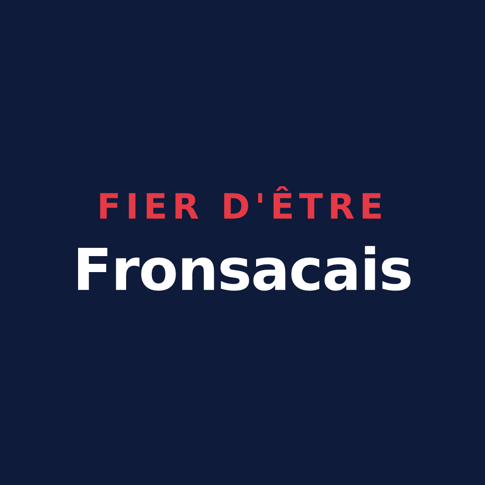 T-shirt « Fier d'être Fronsacais » — design pour Fronsac