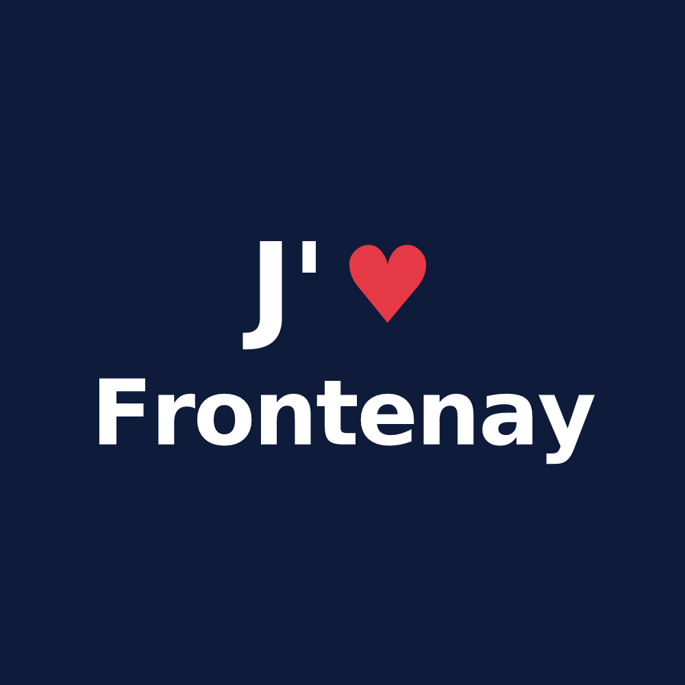 T-shirt personnalisé Frontenay — design J'aime Frontenay
