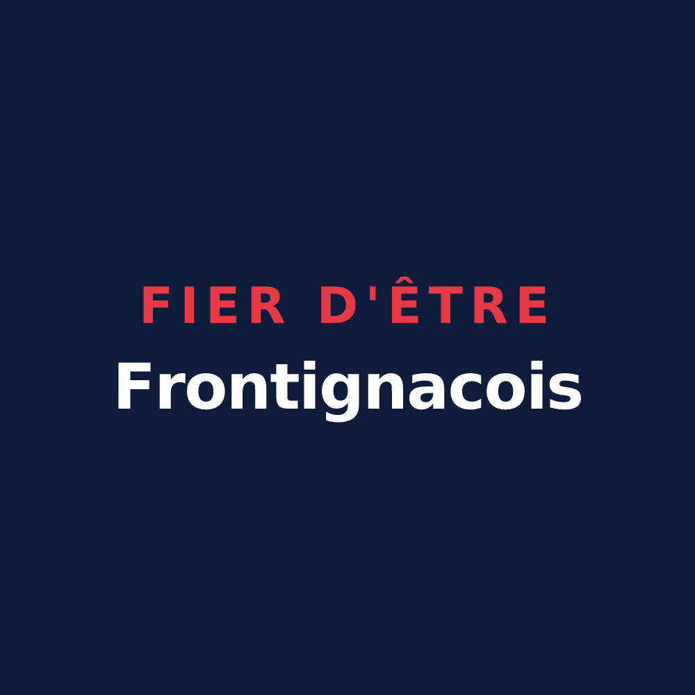 T-shirt « Fier d'être Frontignacois » — design pour Frontignan-de-Comminges