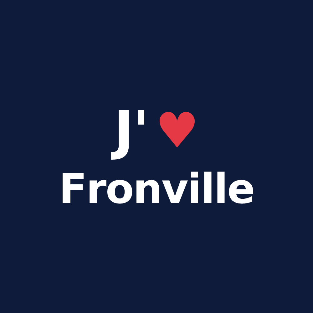 T-shirt personnalisé Fronville — design J'aime Fronville