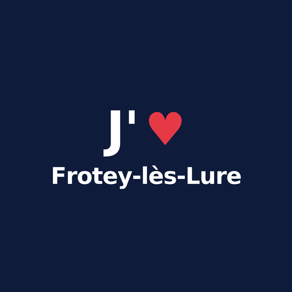 T-shirt personnalisé Frotey-lès-Lure — design J'aime Frotey-lès-Lure