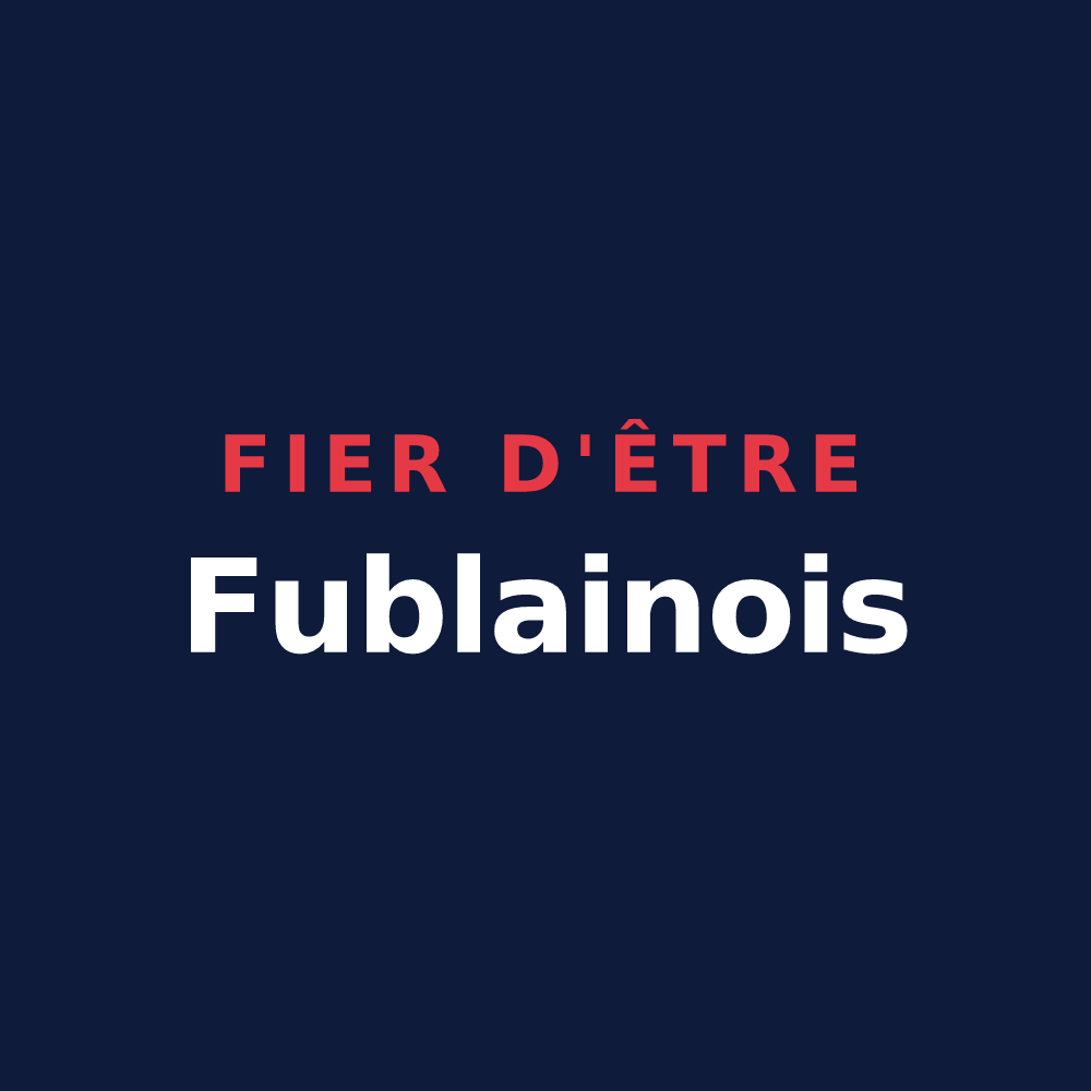 T-shirt « Fier d'être Fublainois » — design pour Fublaines
