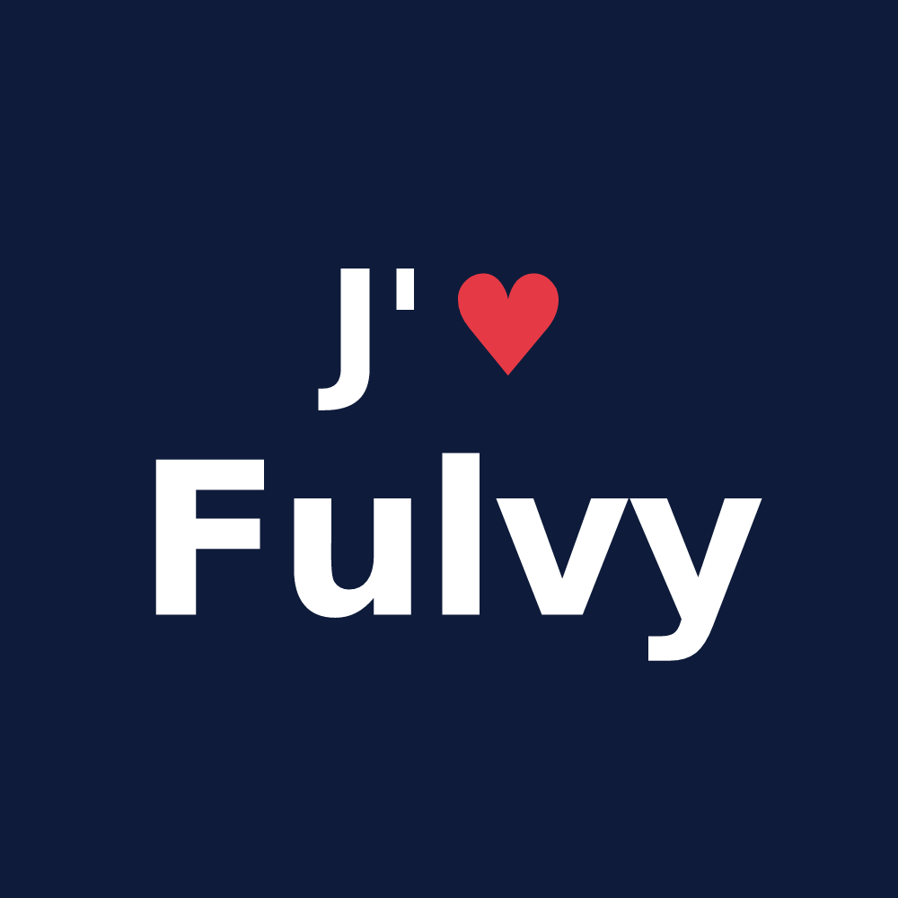 T-shirt personnalisé Fulvy — design J'aime Fulvy