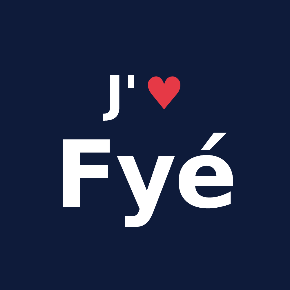 T-shirt personnalisé Fyé — design J'aime Fyé