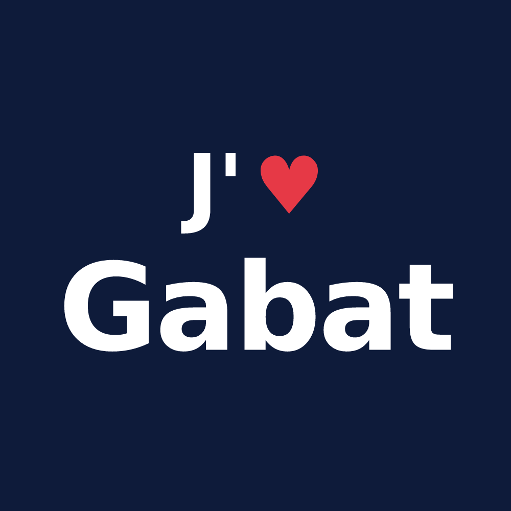 T-shirt personnalisé Gabat — design J'aime Gabat
