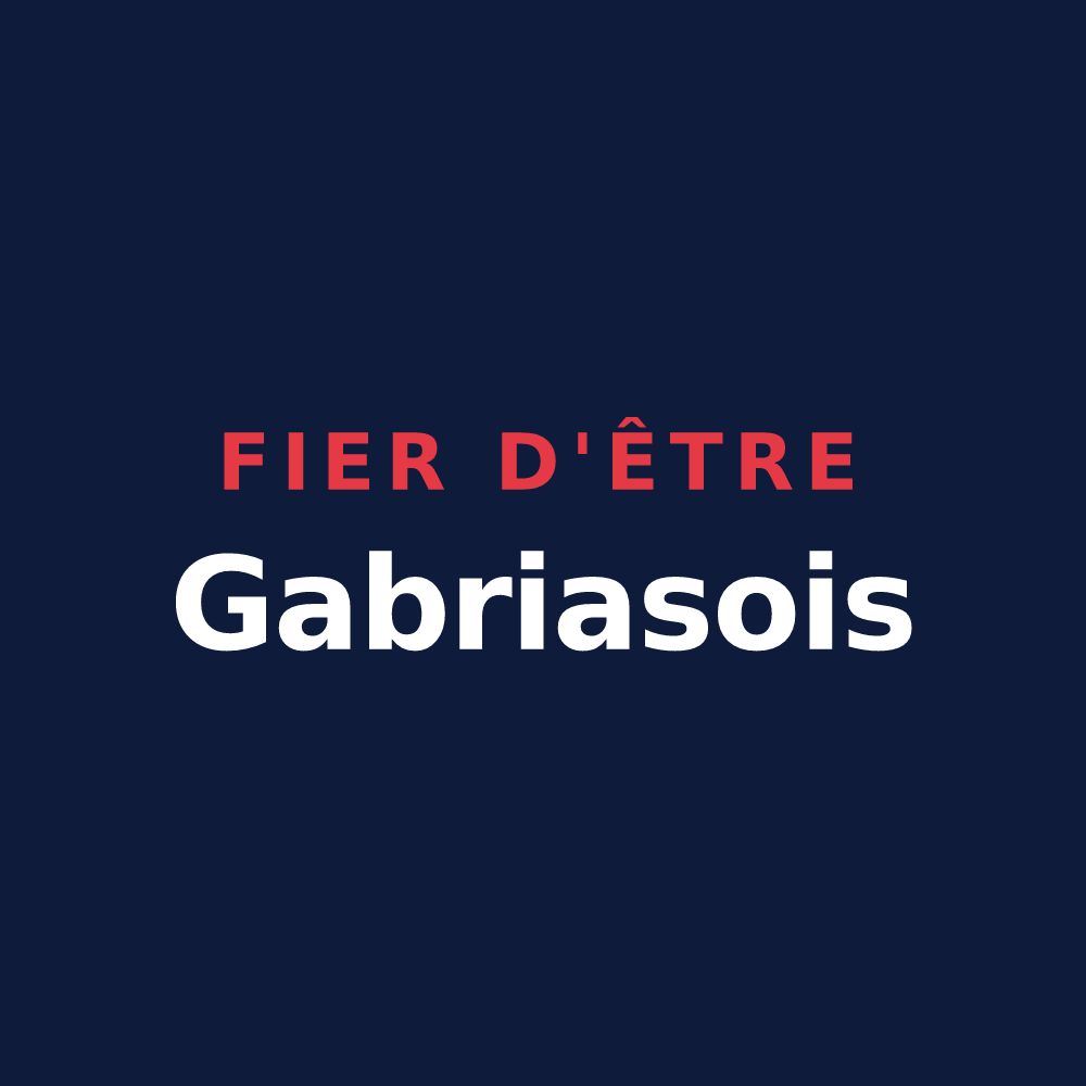 T-shirt « Fier d'être Gabriasois » — design pour Gabrias