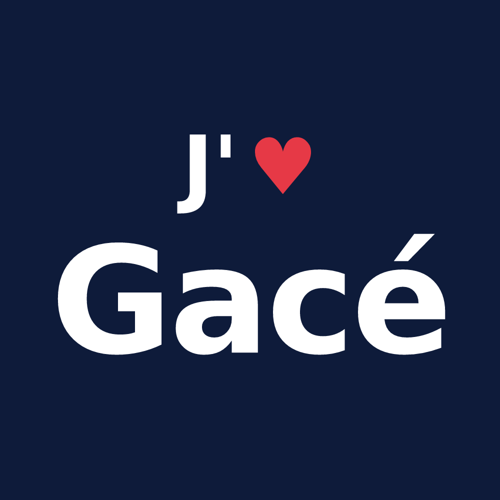 T-shirt personnalisé Gacé — design J'aime Gacé