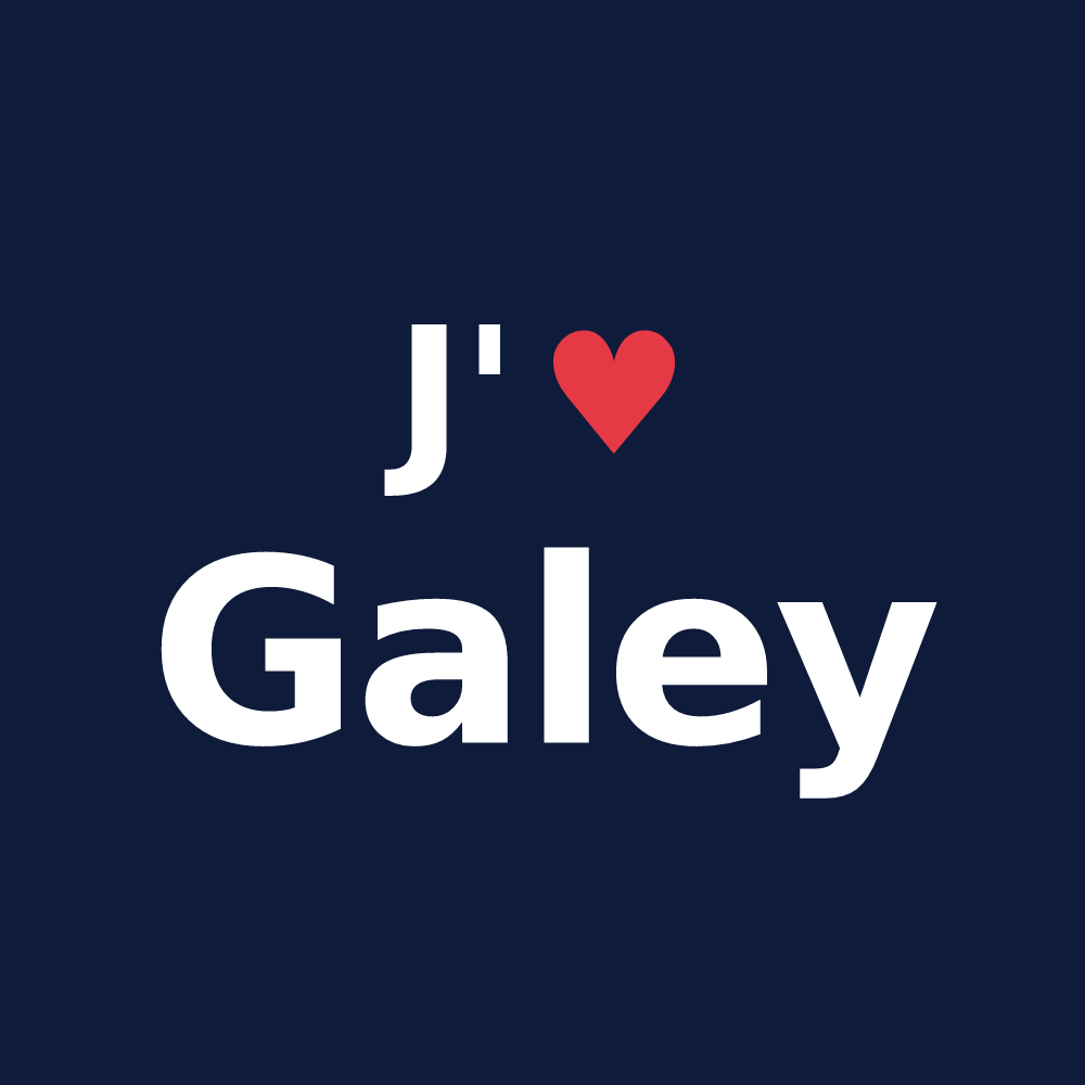 T-shirt personnalisé Galey — design J'aime Galey