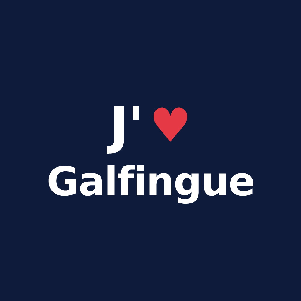 T-shirt personnalisé Galfingue — design J'aime Galfingue