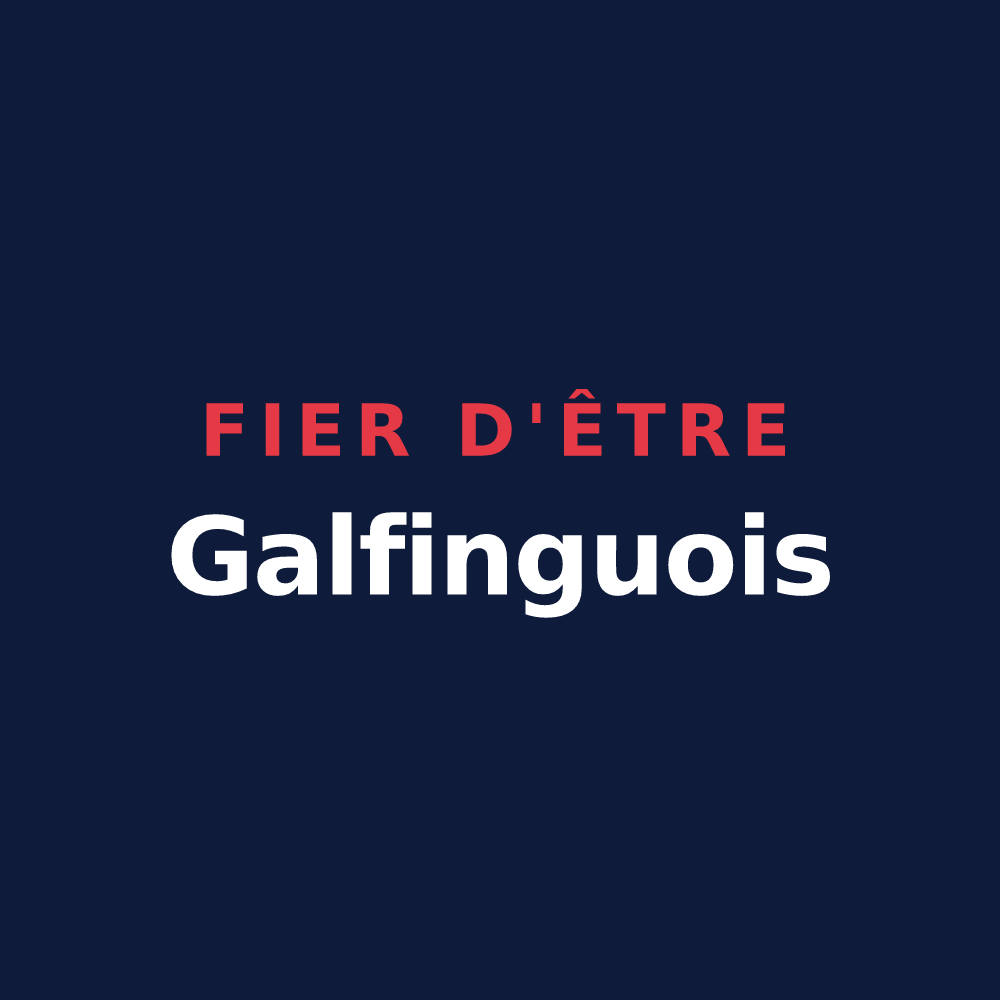 T-shirt « Fier d'être Galfinguois » — design pour Galfingue