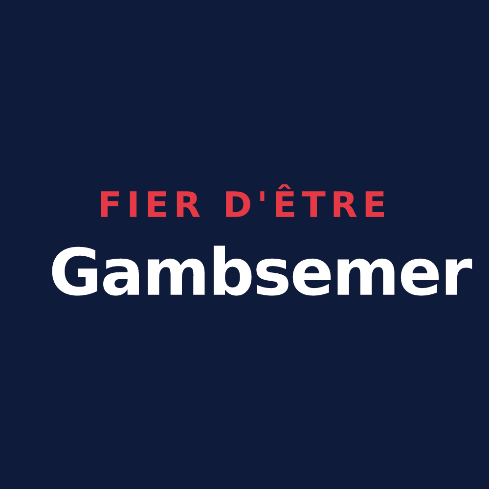 T-shirt « Fier d'être Gambsemer » — design pour Gambsheim